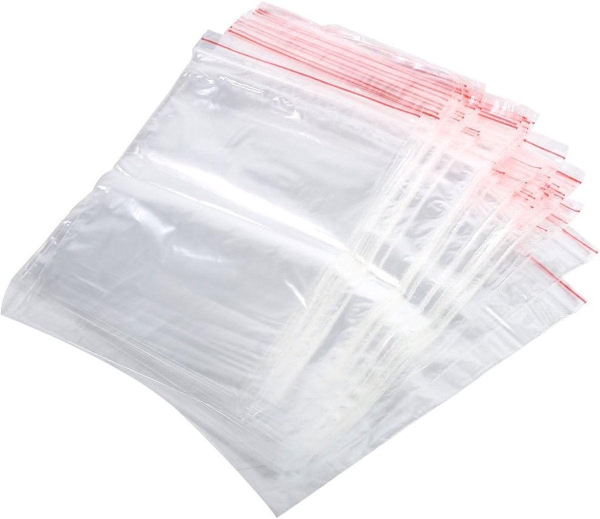 Zak met druksluiting, plastic zakje voor levensmiddelen 13 * 19 cm