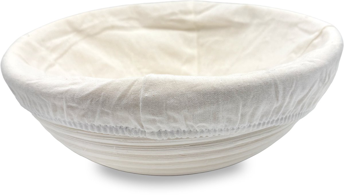 Purepeak Rijsmand Zuurdesem - Rijsmandje Broodbakken Rond - Ø 23 cm Broodmandje voor op Tafel