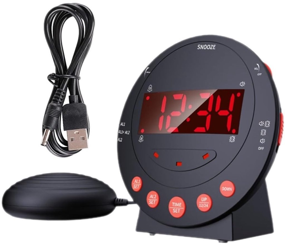 SolidKeus - Trillingswekker voor Slechthorenden met Bed Shaker