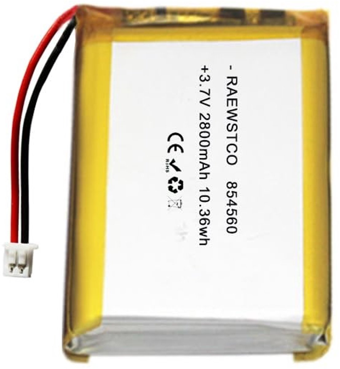 SolidKeus - 3,7 V 2800 mAh Lithiumbatterij voor Massagestoelen en Medische Apparaten