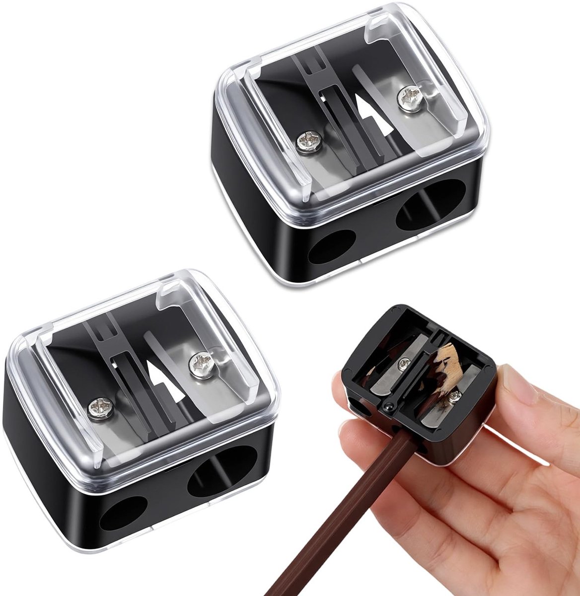 SolidKeus - 2-delige Make-up Pencil Sharpener voor Cosmetica