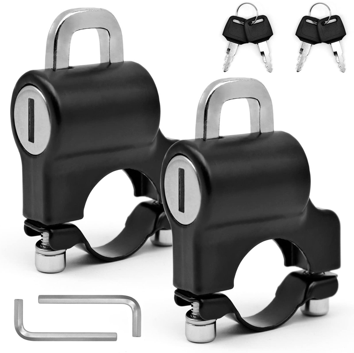 SolidKeus - 2 Stuks Motorhelm Antidiefstal Slot voor Fietsen en Scooters