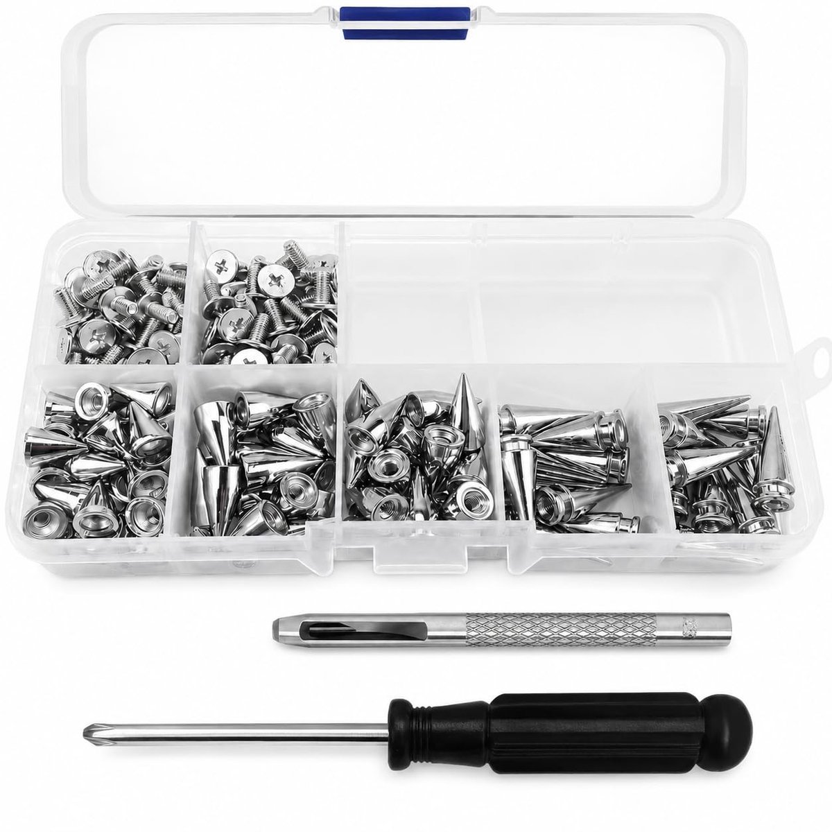 SolidKeus - Set van Metaalnagels en Studs voor Creatieve Projecten