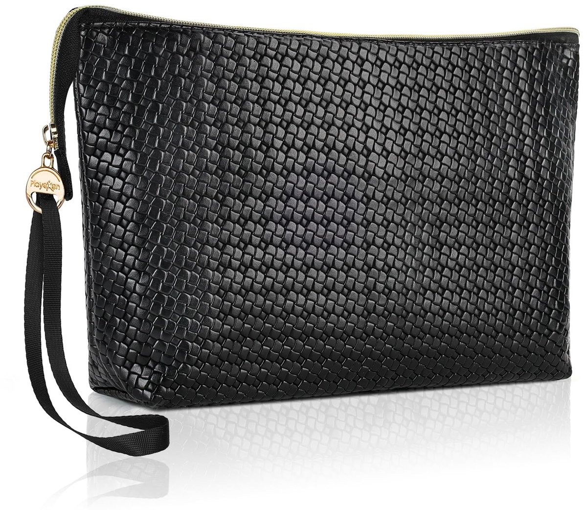 SolidKeus - Grote Draagbare Make-up Tas van PU Leer