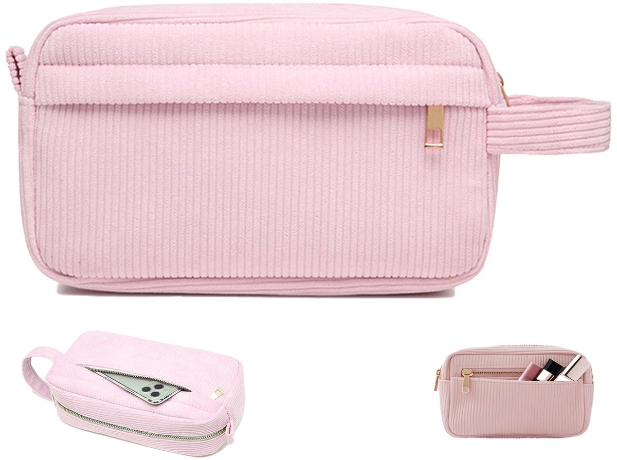 SolidKeus - Draagbare Make-up Tas voor Vrouwen met Rits