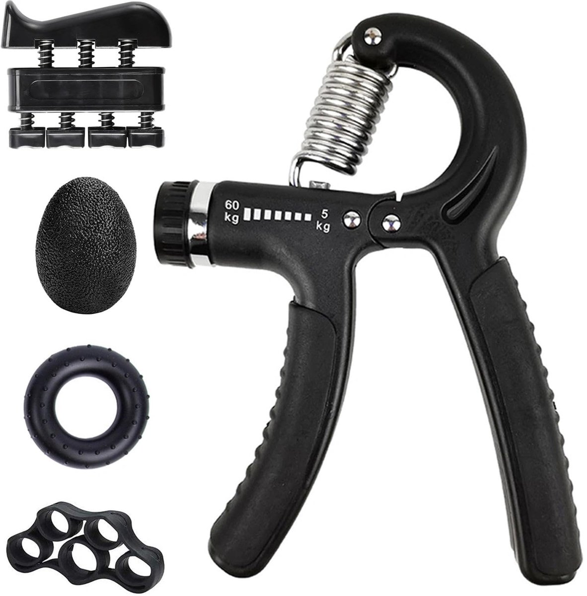 SolidKeus - Hand Grip Trainingshulpmiddelen voor Voorarmen, Set van 5