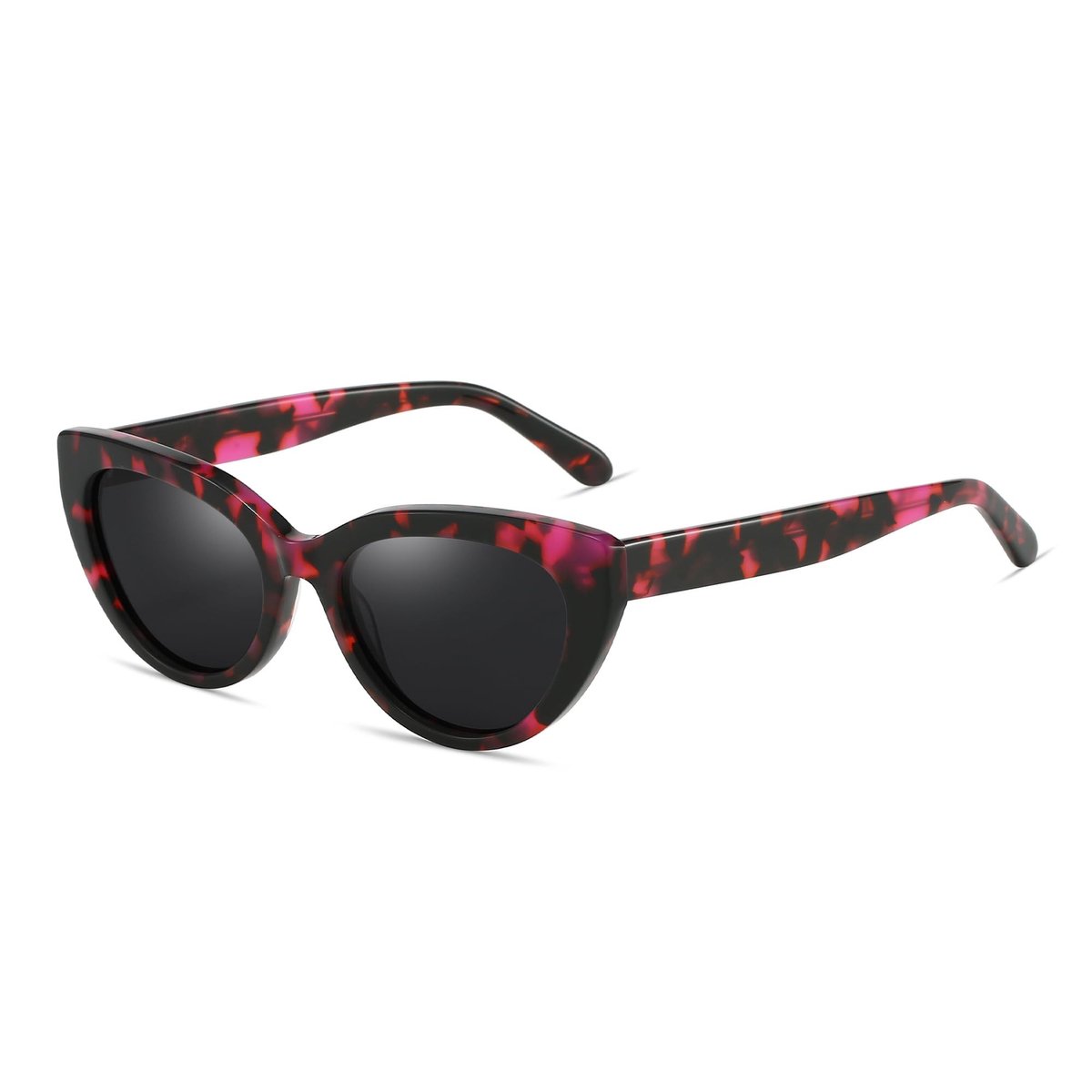 SolidKeus - Gepolariseerde Zonnebril voor Vrouwen met Retro Cat Eye Frame en UV400 Bescherming