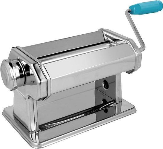 Pastamaker Machine - Deegmaker Wiel - Ambachtelijk Werk - Verstelbare Dikte - 21 x 14 cm - Zilver van Pastamaker — afbeelding 3