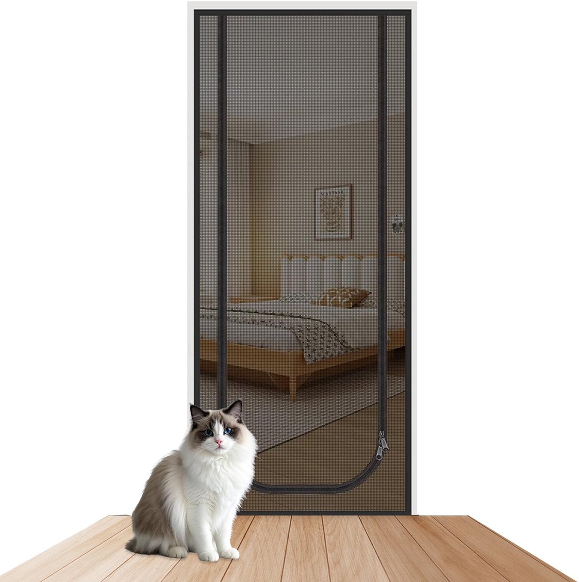 SolidKeus - Kattennet voor Balkon 90 x 210 cm