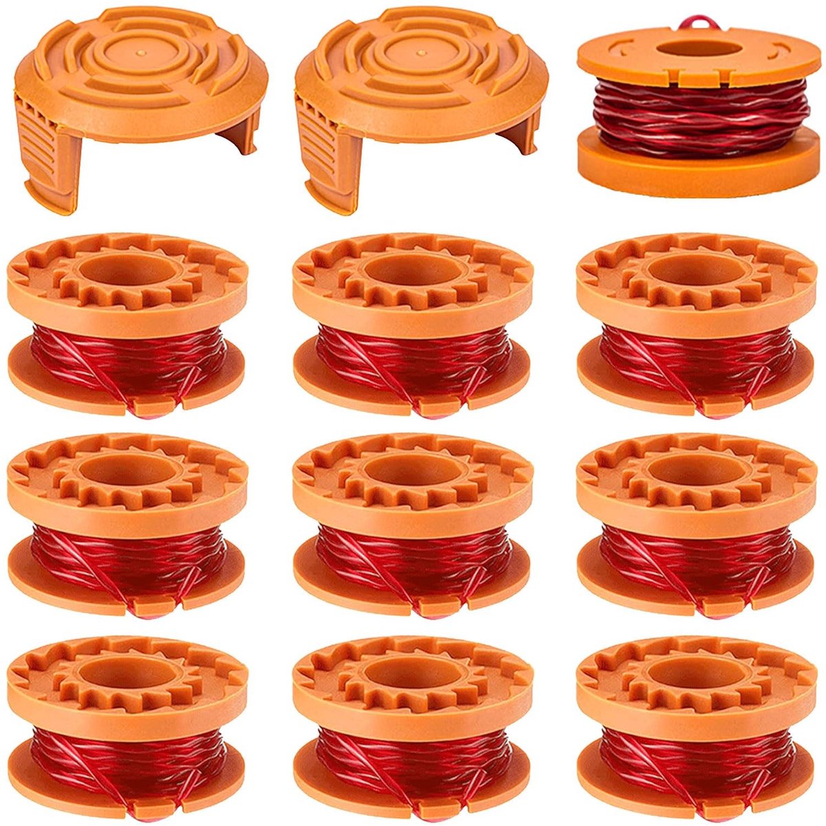SolidKeus - Set van 10 Vervangspolen voor Worx Grastrimmer