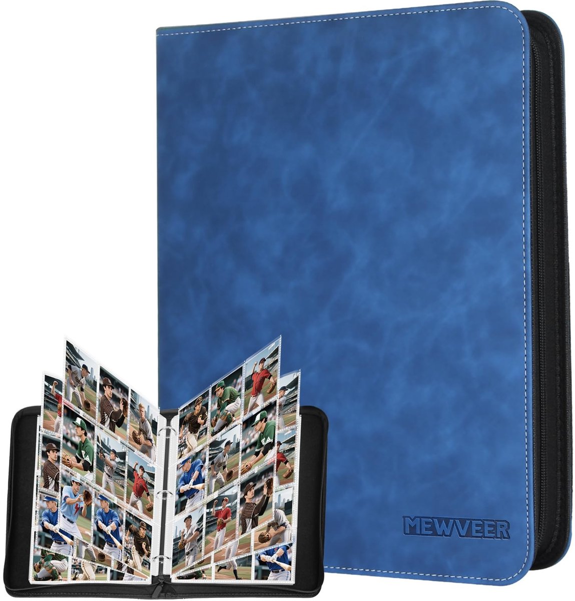 SolidKeus - 9 Pockets Kaartfolder voor 900 Kaarten met Ritssluiting