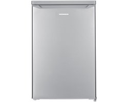 Heinner HF-HM127SE++ Tafelmodel Koelkast 127 L – Instelbare Thermostaat – LED-verlichting – Automatische Ontdooiing – Omkeerbare Deur – Zilver – 5 Jaar Garantie