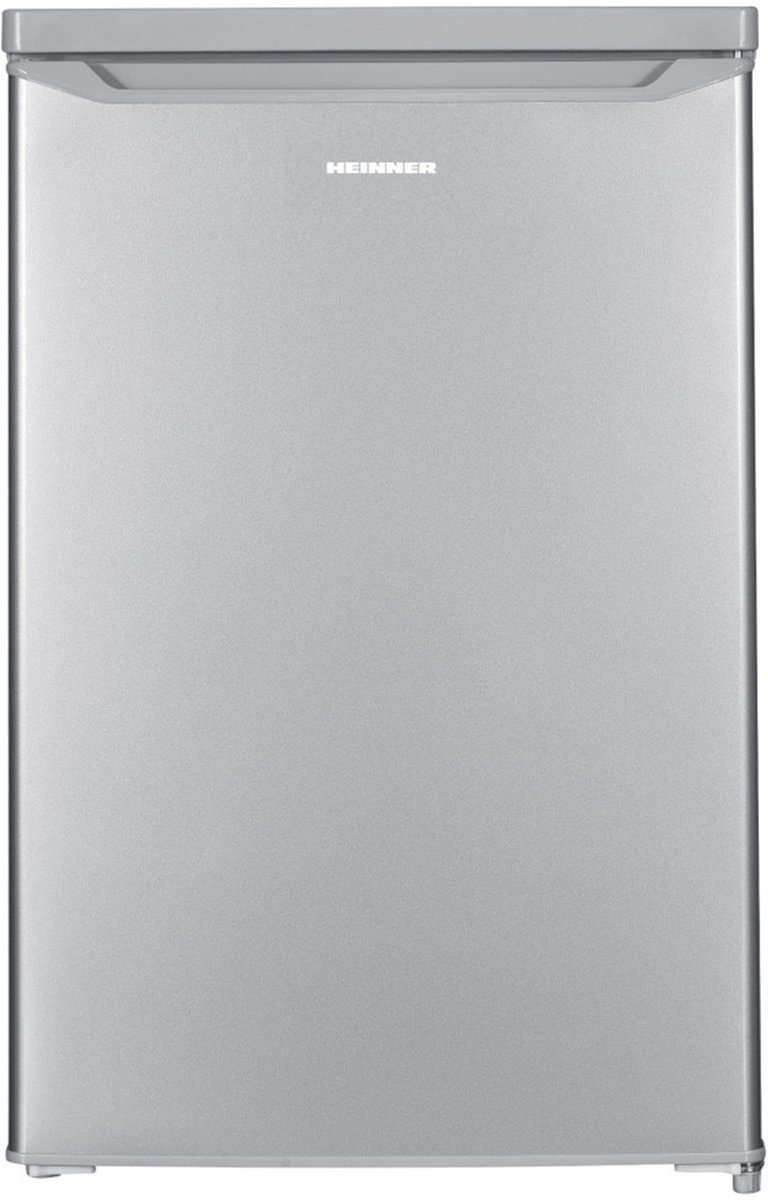 Heinner HF-HM127SE++ Tafelmodel Koelkast 127 L – Instelbare Thermostaat – LED-verlichting – Automatische Ontdooiing – Omkeerbare Deur – Zilver – 5 Jaar Garantie