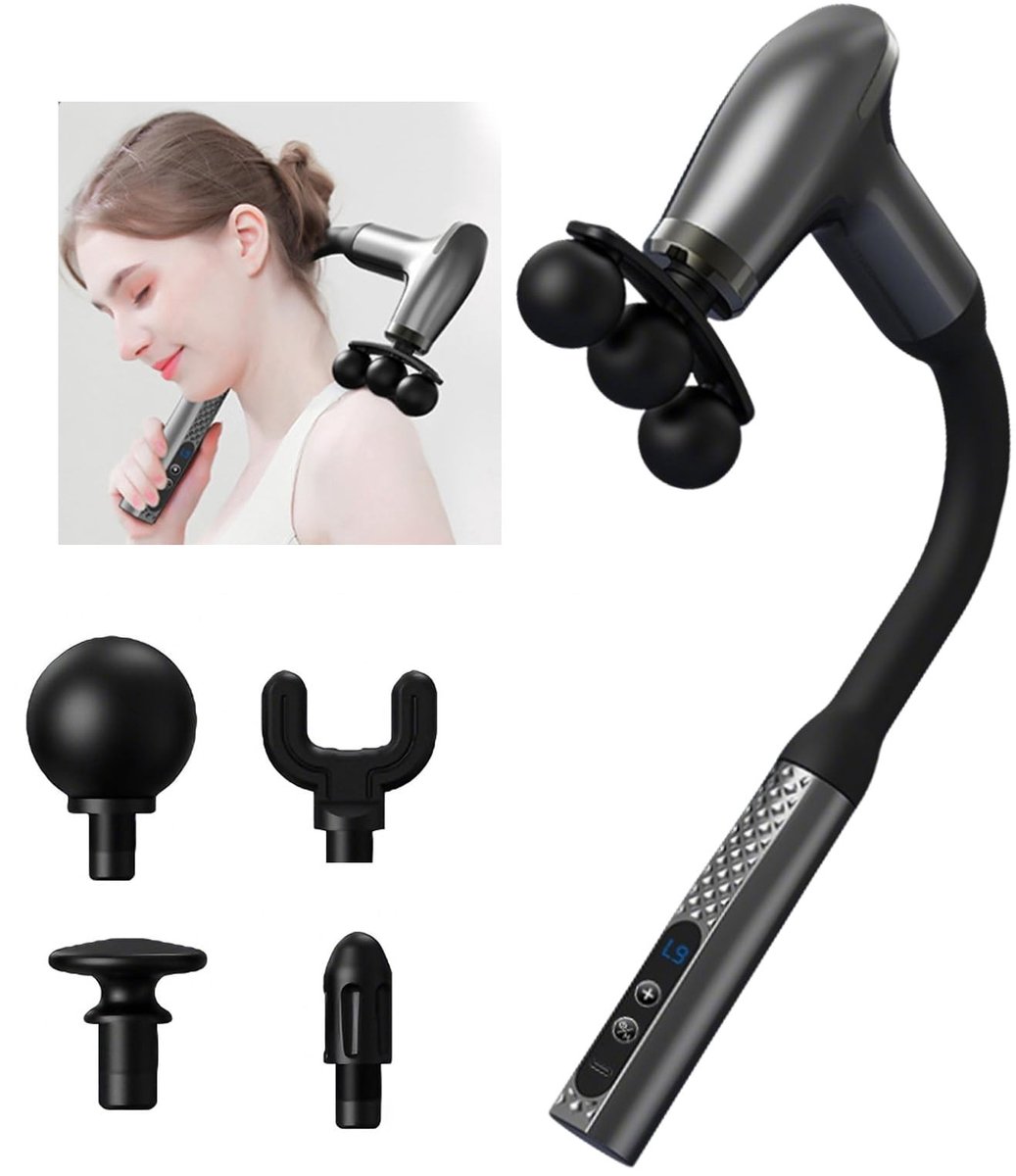 Omgoods - U-vormige Massagegun met 4 Massagekoppen