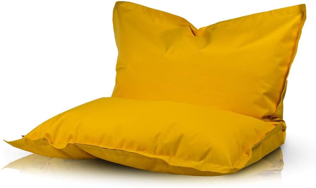 - Sako Zitzak voor buiten - Beanbag voor de kamer - Stijlvol stoffen kussen - Relaxstoel - Maat S - 140x100 - Geel Nc4