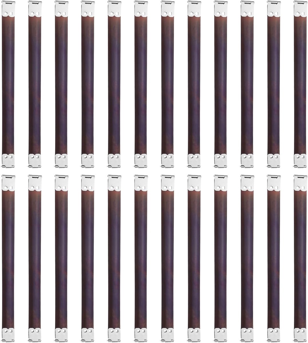 24 stuks metalen binnen-flexframe, 18 cm/7,1" muntzakframe handtassenscharnieren clip voor portemonnee tas DIY handwerk naaien portemonnee vervaardiging, zilver