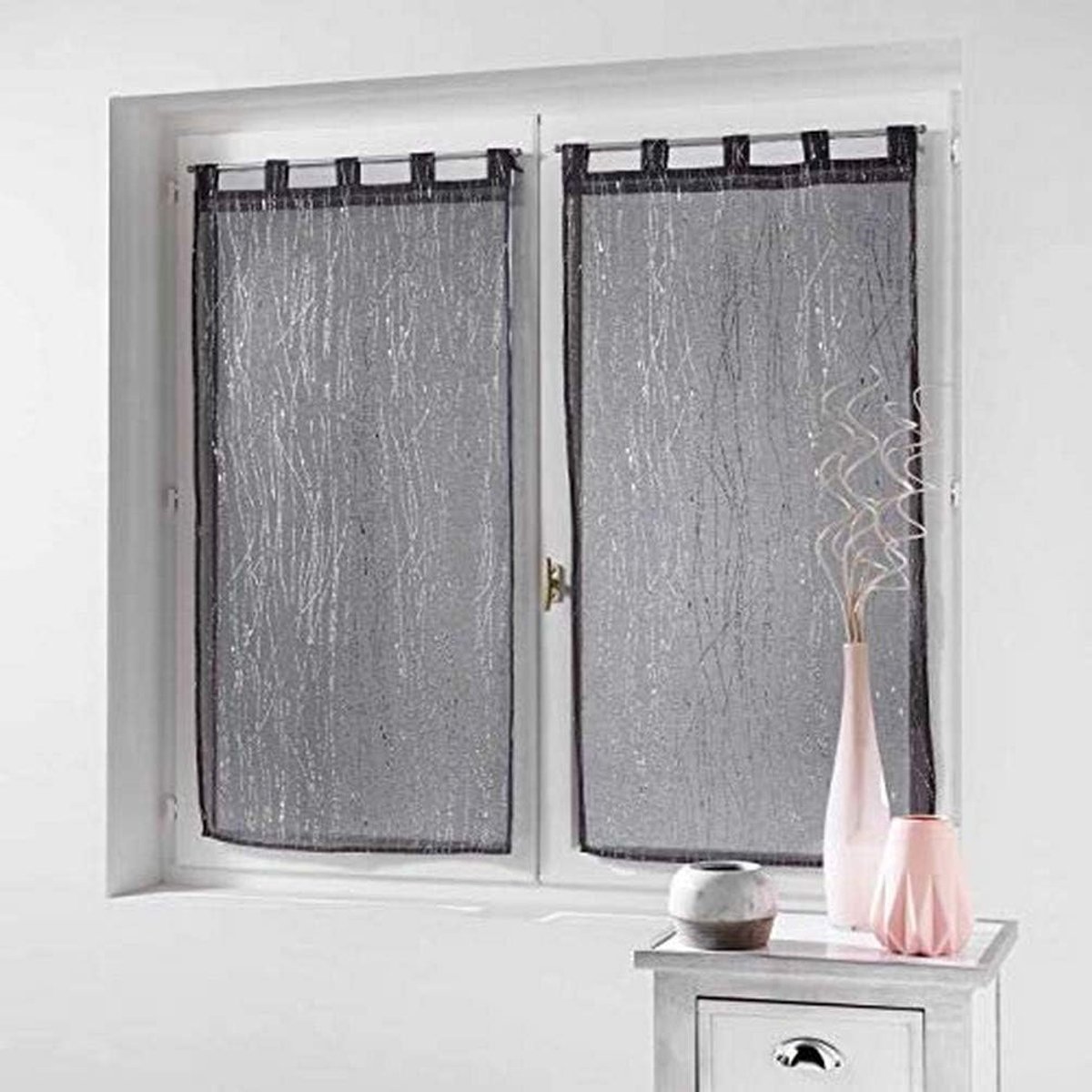 Zacht voor binnen, filiane, polyester, antraciet, 2 x 90 x 160 cm.