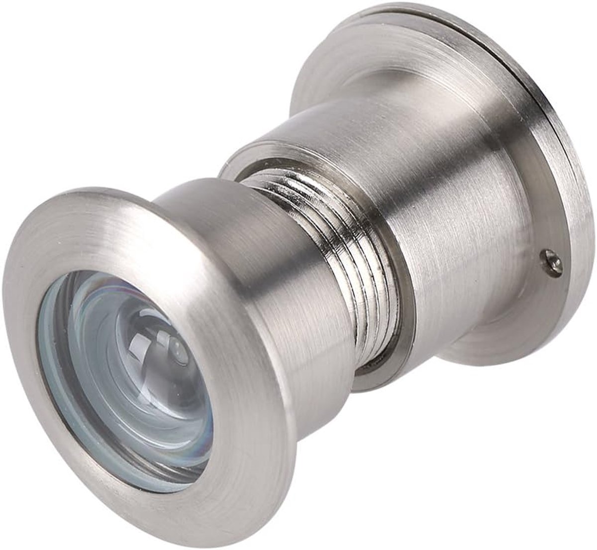 Deurkijker met 28 mm brede kijkhoek Harslenzen Zinklegering Antidiefstal met robuuste privacyafdekking voor 35-60 mm dikke deuren (geborsteld chroom)