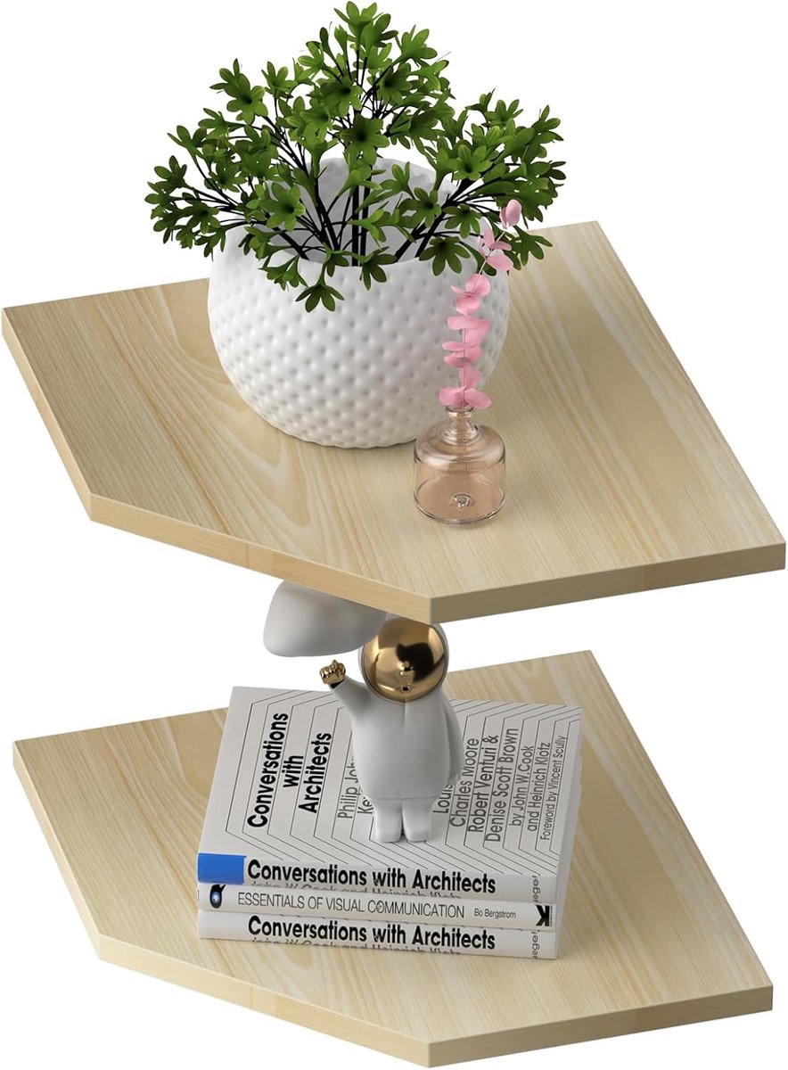Zwevende wandplanken voor opslag van wandorganizer, eenvoudig te monteren, zwevende plank voor jongenskamerinrichting, moderne woondecoratie (37,5 cm lichtwit)