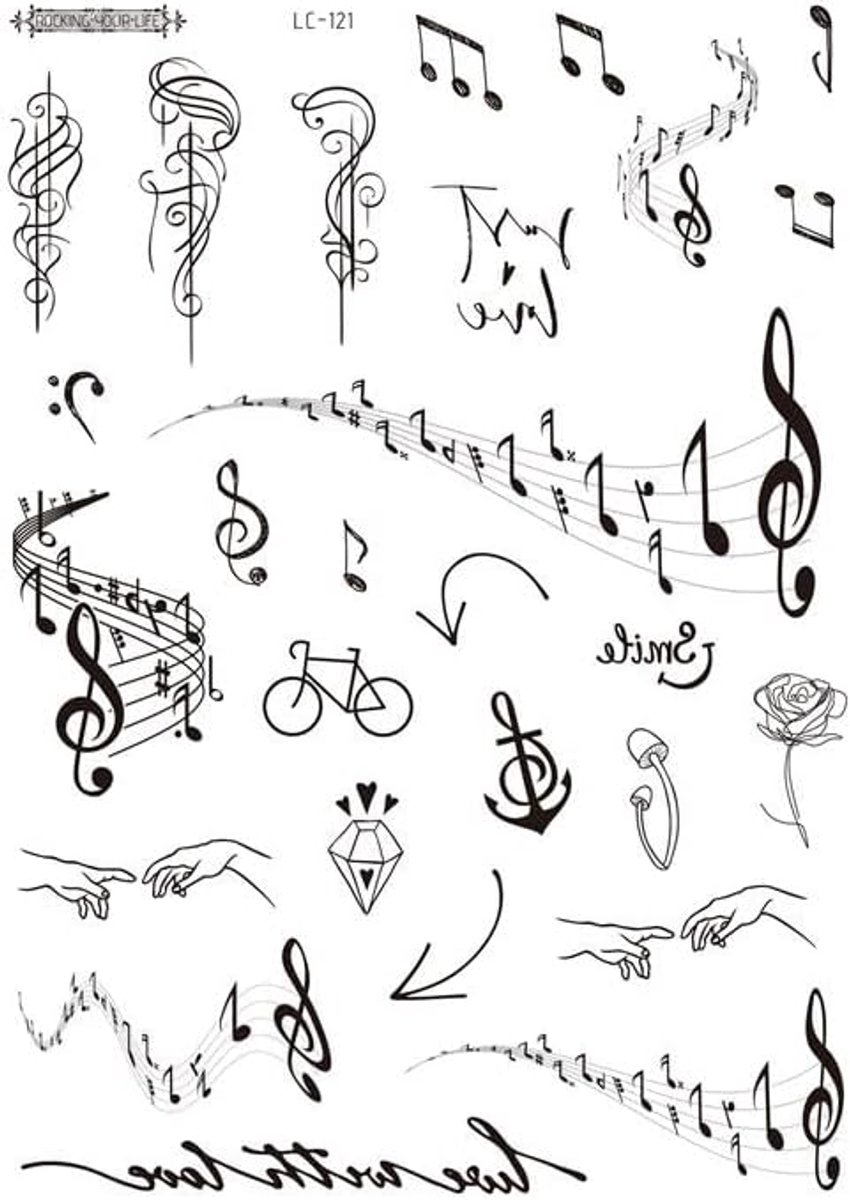 Tijdelijke noten tattoo