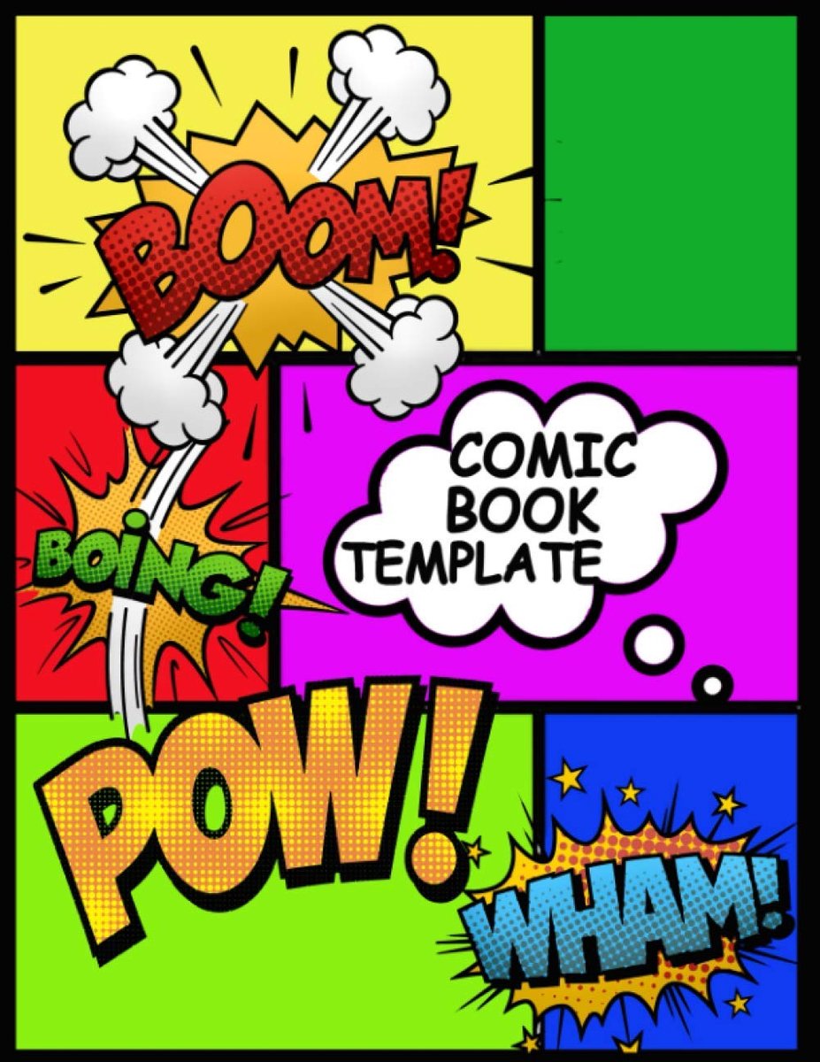 Book Template: Create Your Own Comics, Storyboards And Story Books, Suitable For All Ages. Gives Hours Of Fun. Makes Great Gifts.