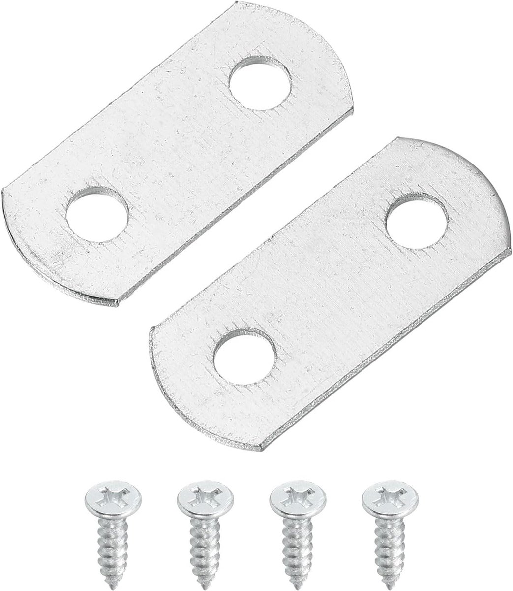 50 stuks 0/0 flush canvas clips, fotolijst, spiegelclips, Z-vorm, canvas, schilderijmontage, clips met 2 montagegaten met schroeven, zilver