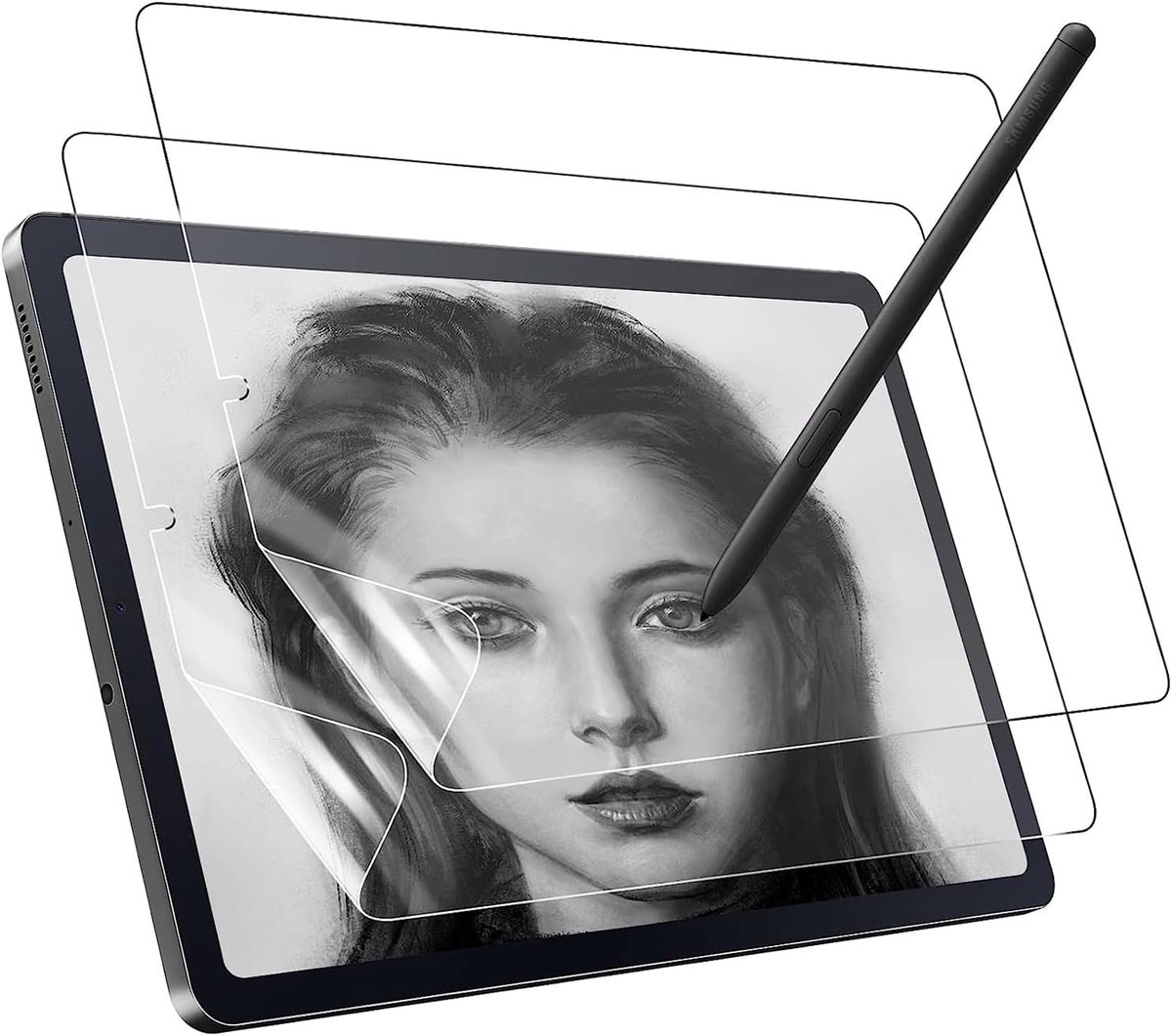 Displaybeschermfolie voor OnePlus Pad 2 12,1 inch, PET-displaybeschermfolie met mat papiereffect, anti-vingerafdruk, anti-reflectie, 2 stuks