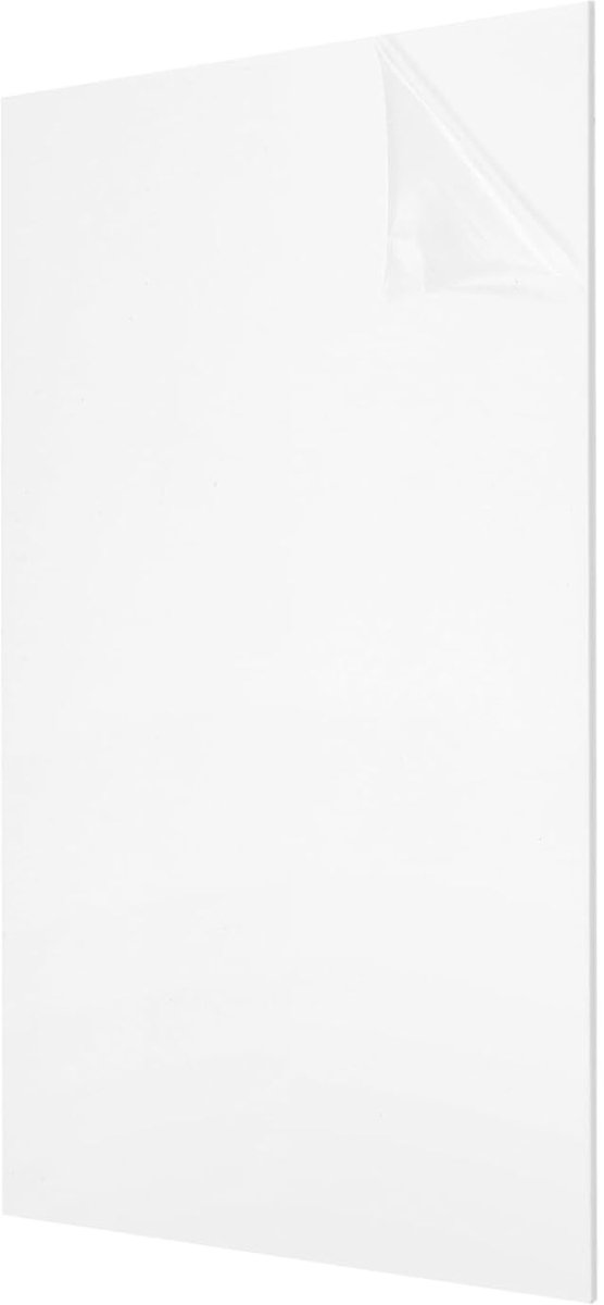 Acrylplaten, 30,5 x 20,3 cm, acrylplaat, 3 mm, kunststof plaat voor fotolijst, bordhouder, doe-het-zelfprojecten, knutselen, wit