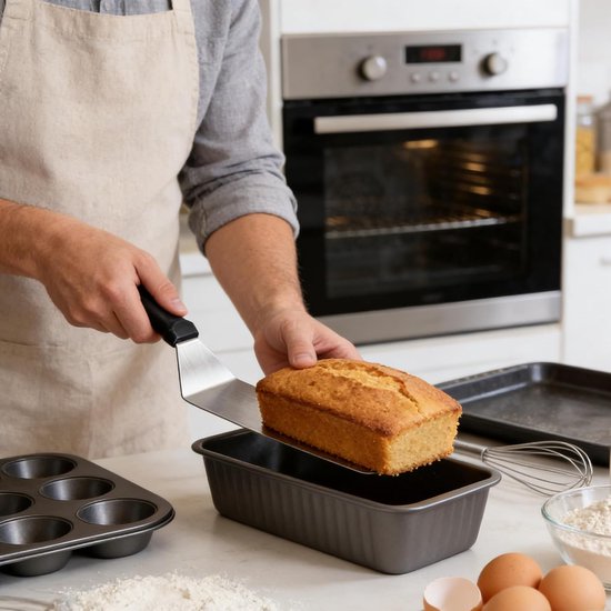 Turner schraper, pannenkoek Flipper, Roestvrij stalen metalen bakplaat spatel, geweldig voor BBQ Grill en platte top bakplaat, commerciële kwaliteit Spatel, Icing Spatel — afbeelding 2