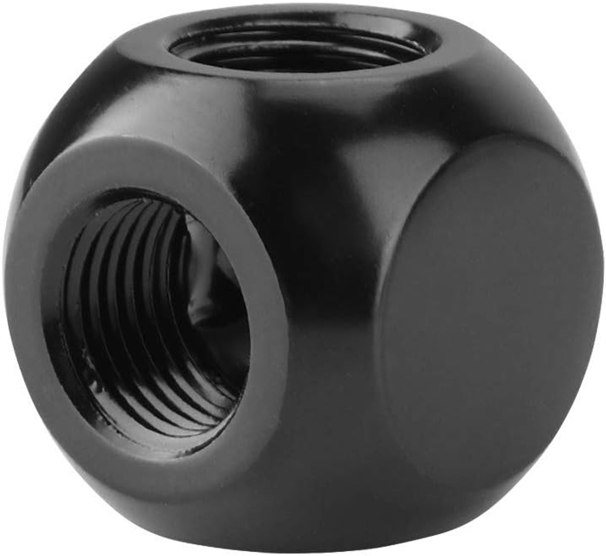 3-weg pc-waterkoelingsadapter, G1/4-binnendraad messing, 2,5 cm³, voor pc