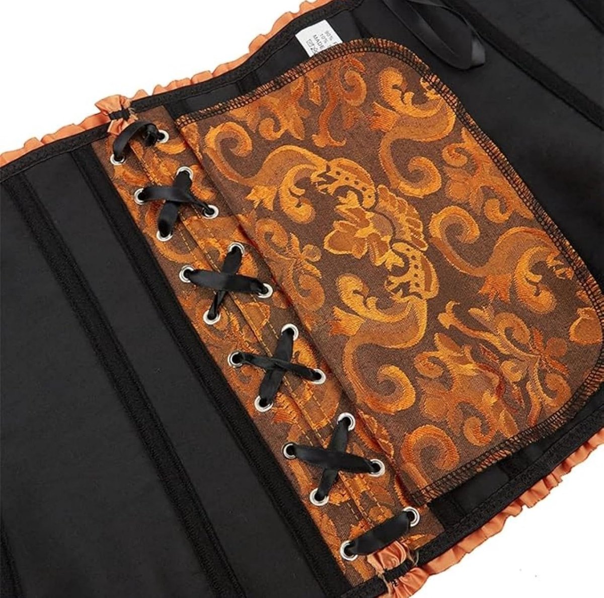 Korsettops voor dames, Halloween-kostuum, gothic, kant, verstelbare bustier, XS-6XL