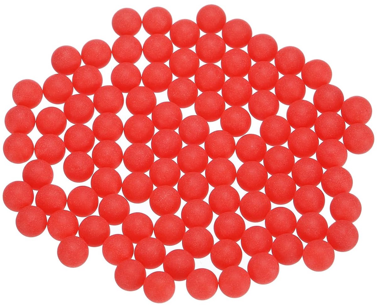 200 stuks PP kunststof kogellagers 4,5 mm massieve ballen van kunststof, precisielagers G2 mat oppervlak, rood