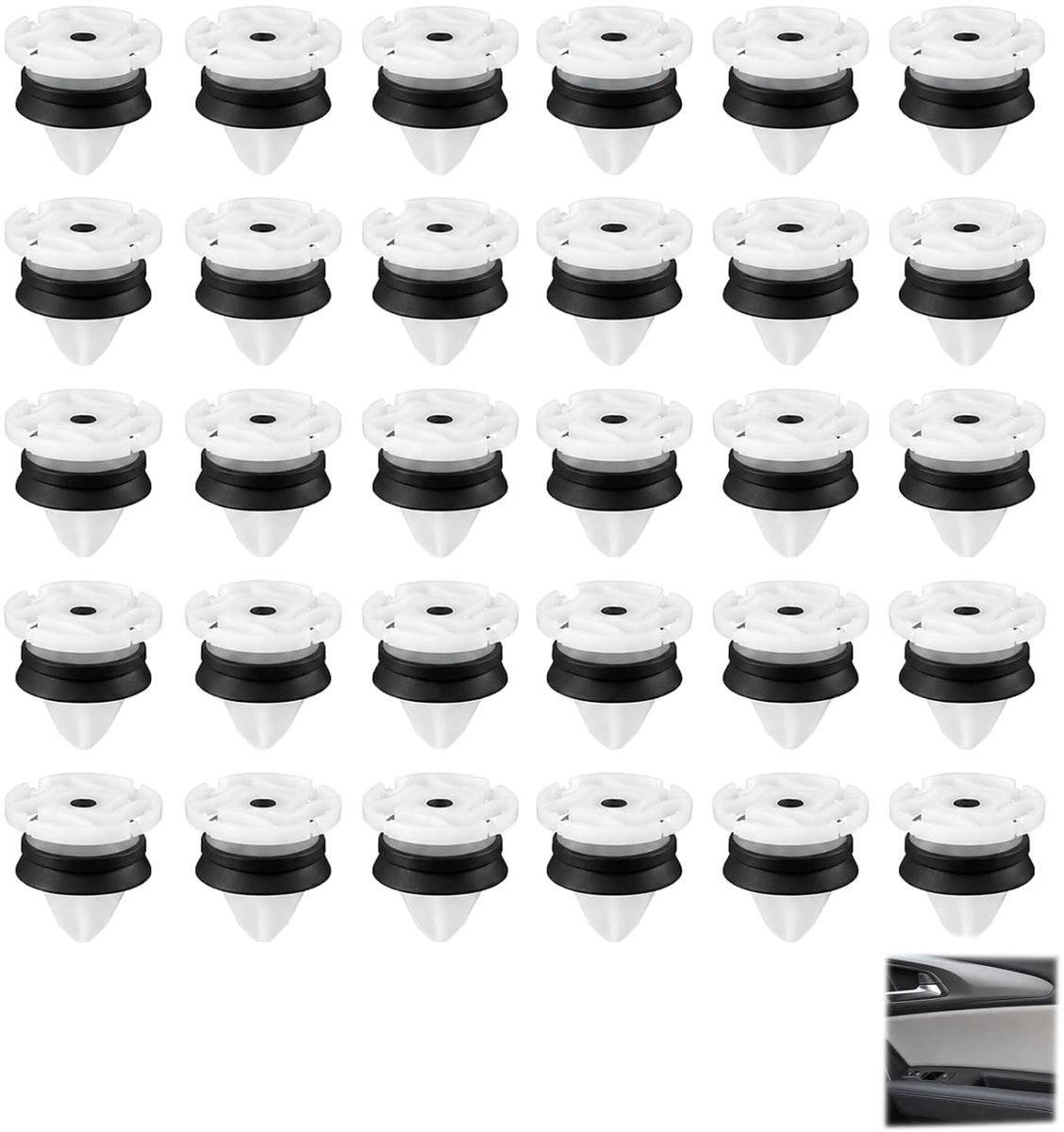 Clips voor auto, universele clips van kunststof, universele klinknagels voor auto's, deurpanelen voor deurpanelen, sierlijsten en binnenaccessoires