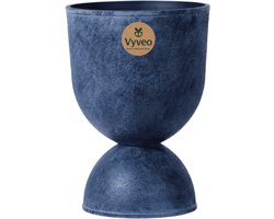 Vyveo - Bloempot Muse - 40x57 - Donkergrijs (Retro) - Bloempot voor binnen en buiten - Lichtgewicht - Breukbestendig - Vorstbestendig - UV-bestendig
