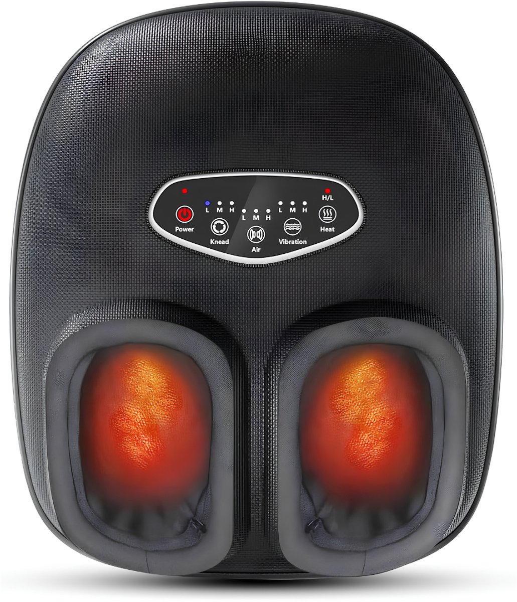 Lìon® Voetmassage Apperaat - Massageapparaat - Voetmassage Apparaat Shiatsu - Zwart - 35cm x 19cm x 40cm