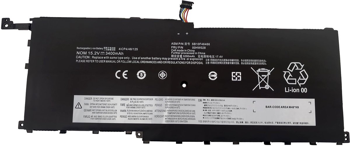 SolidKeus - Vervangende Laptopbatterij voor Lenovo ThinkPad