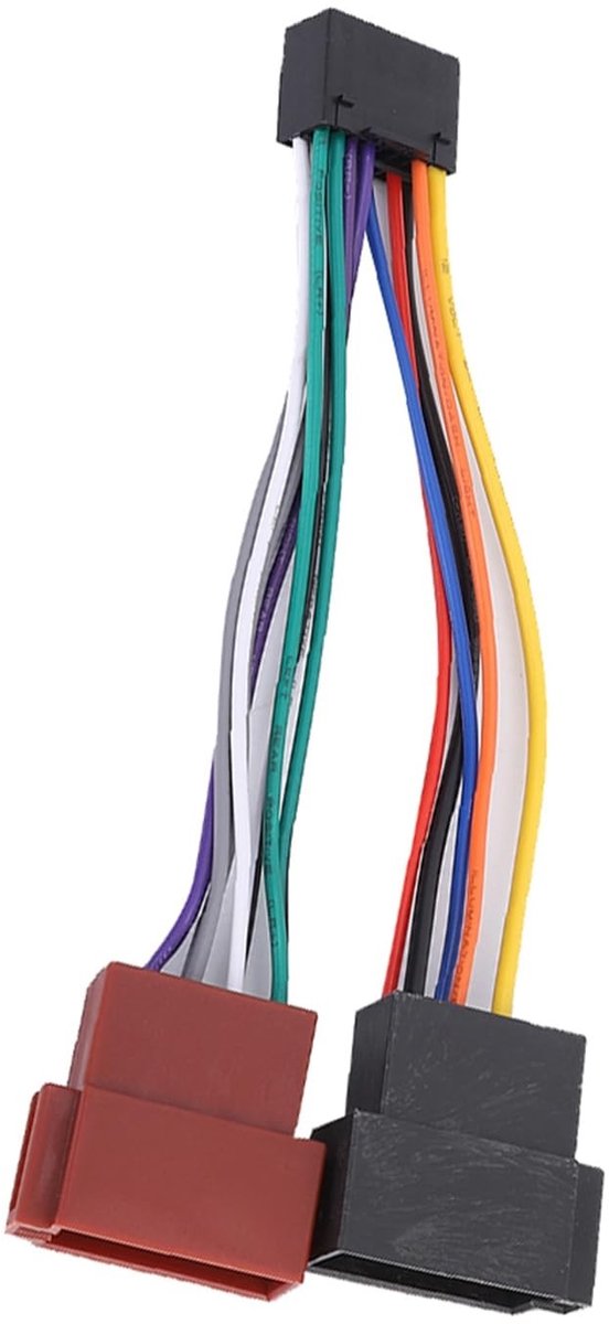 SolidKeus - 16 Pin Car Radio Adapter ISO Plug Connector