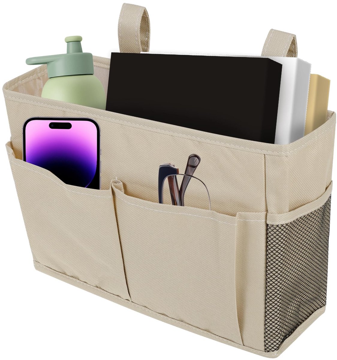 SolidKeus - Bed Caddy met 5 Compartimenten voor Dubbel Bed