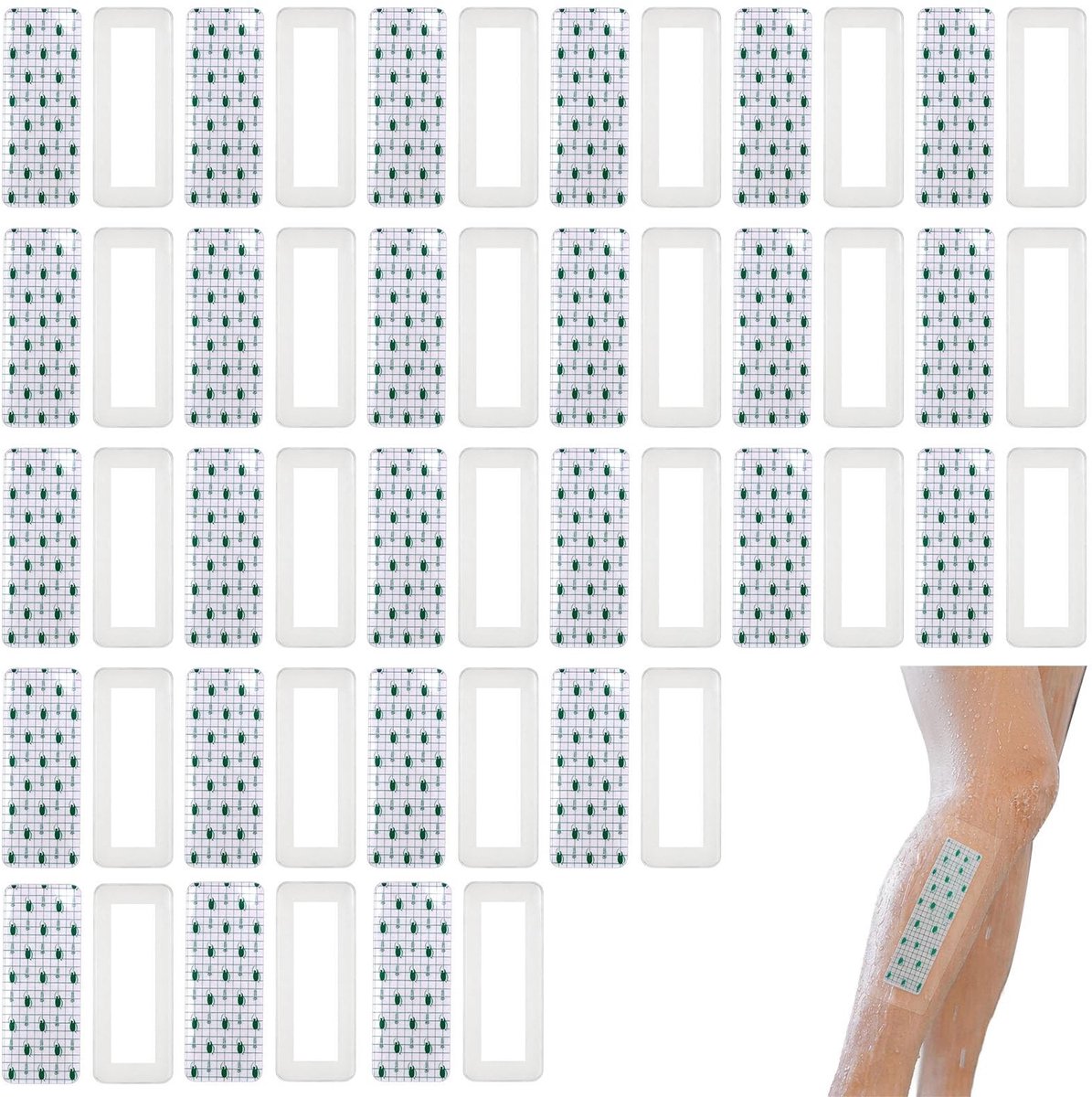SolidKeus - Set van 25 Waterdichte Douchepatches voor Gevoelige Huid