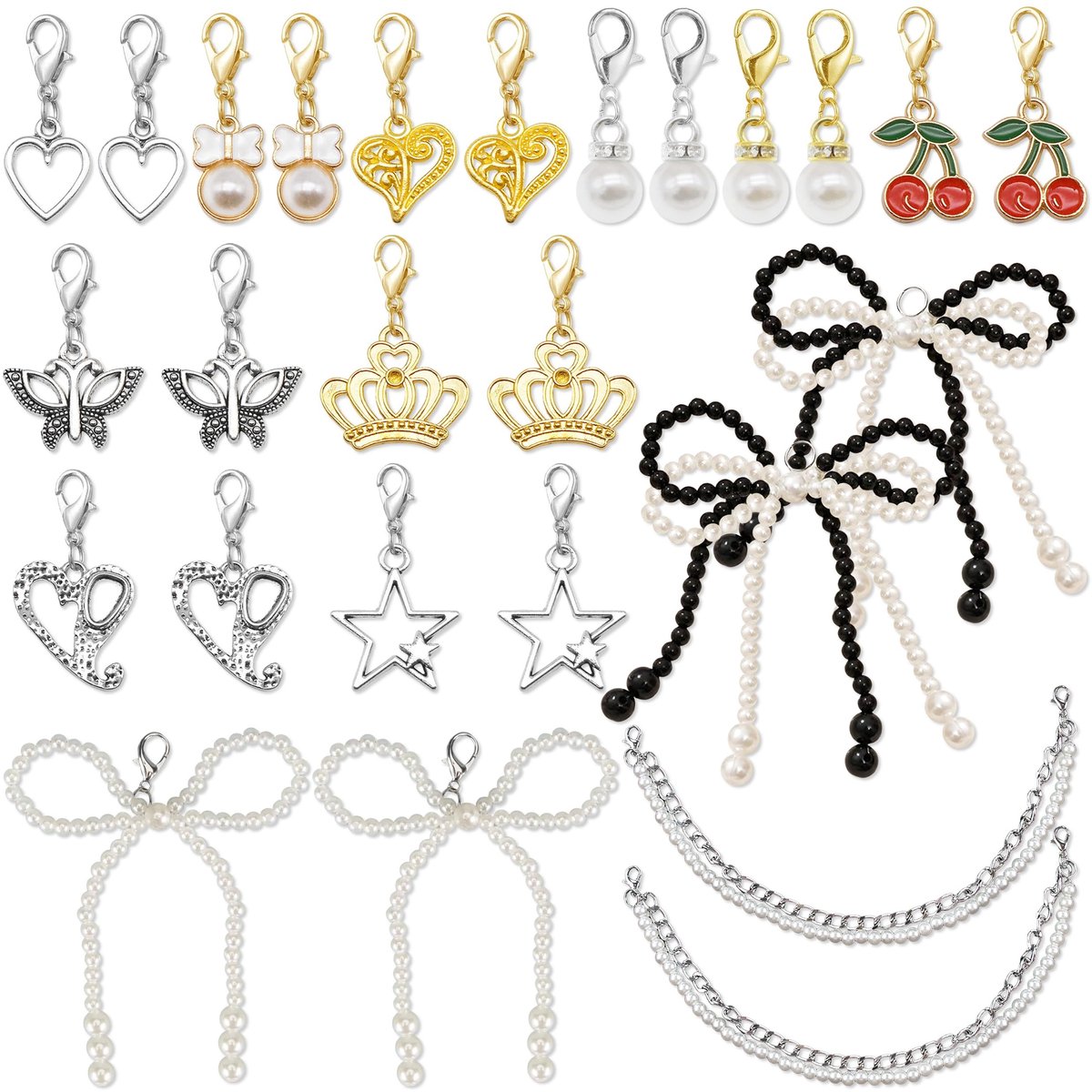 SolidKeus - 26 Stuks Schoenveters Charms voor Sneakers