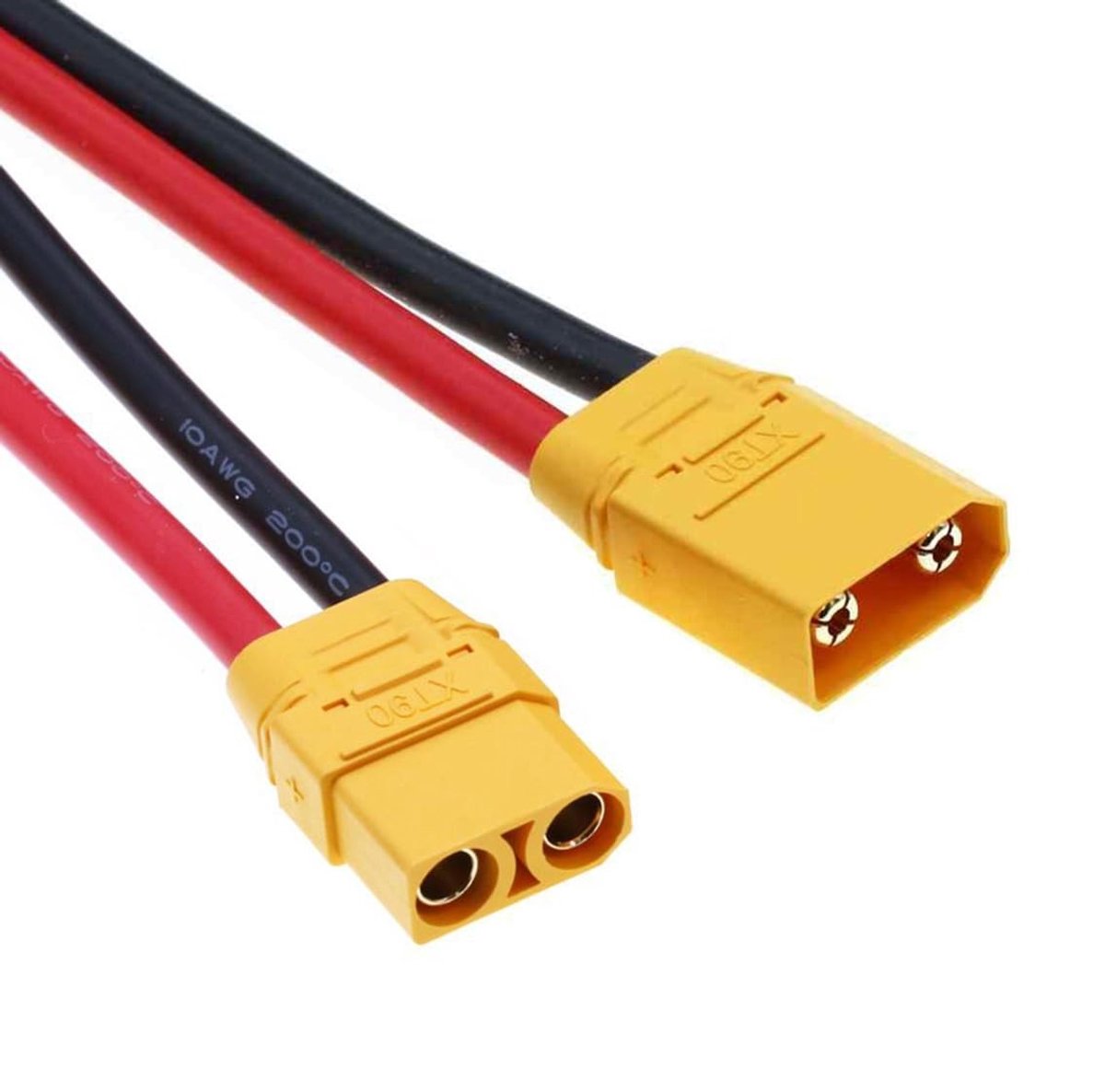 SolidKeus - XT90 Male naar Female 10AWG Verlengkabel voor Accu