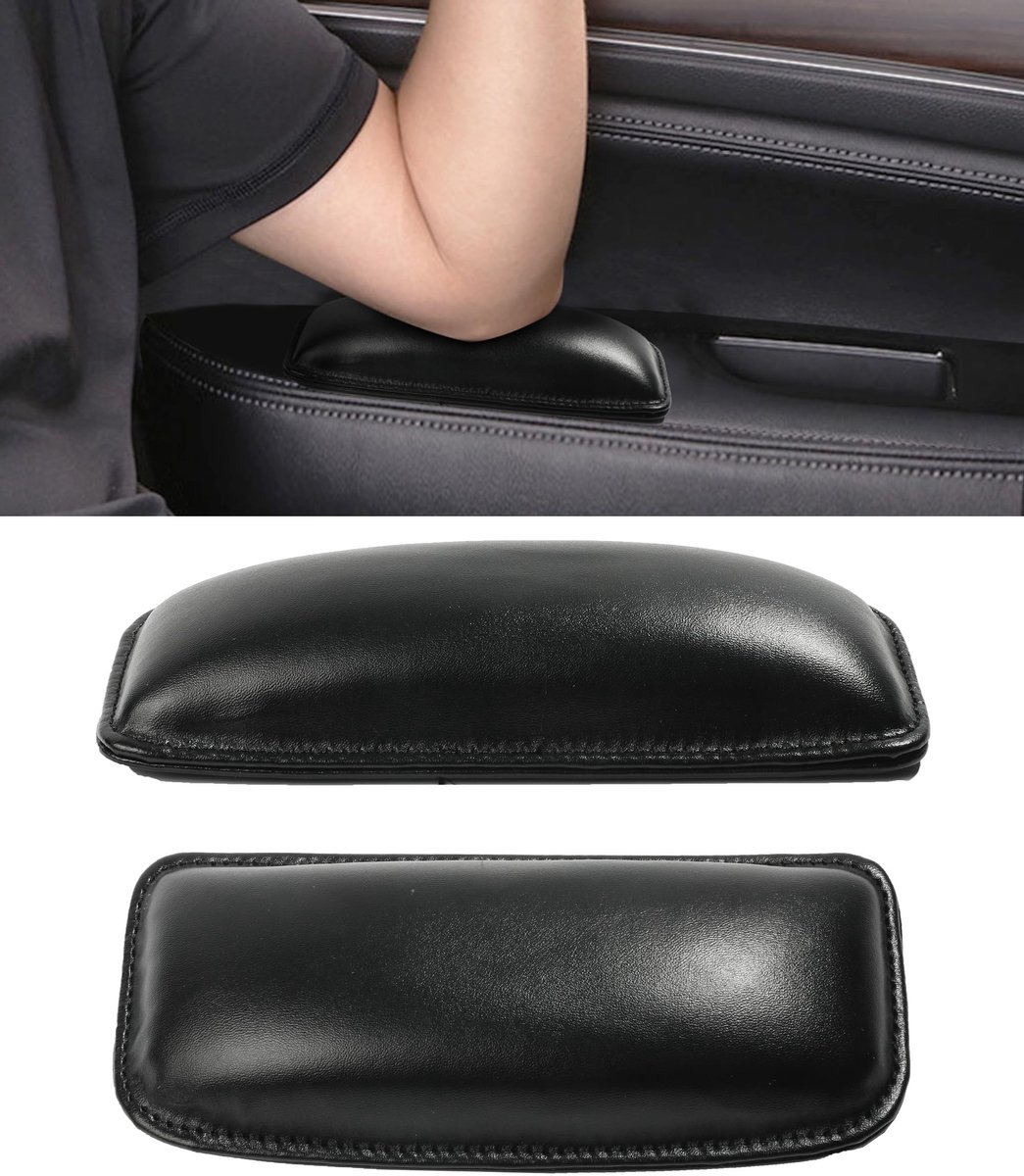 SolidKeus - Set van 2 Universele Auto Armsteun Kussens voor Extra Comfort