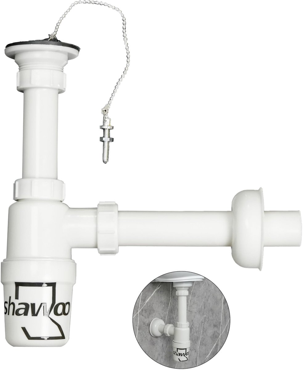 SolidKeus - Plastic Afvoerpijp Set voor Badkamer 1-1/4"
