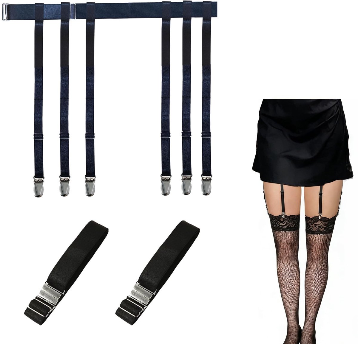 SolidKeus - Multifunctionele Vrouwen Suspender Belt met 6 Bandjes