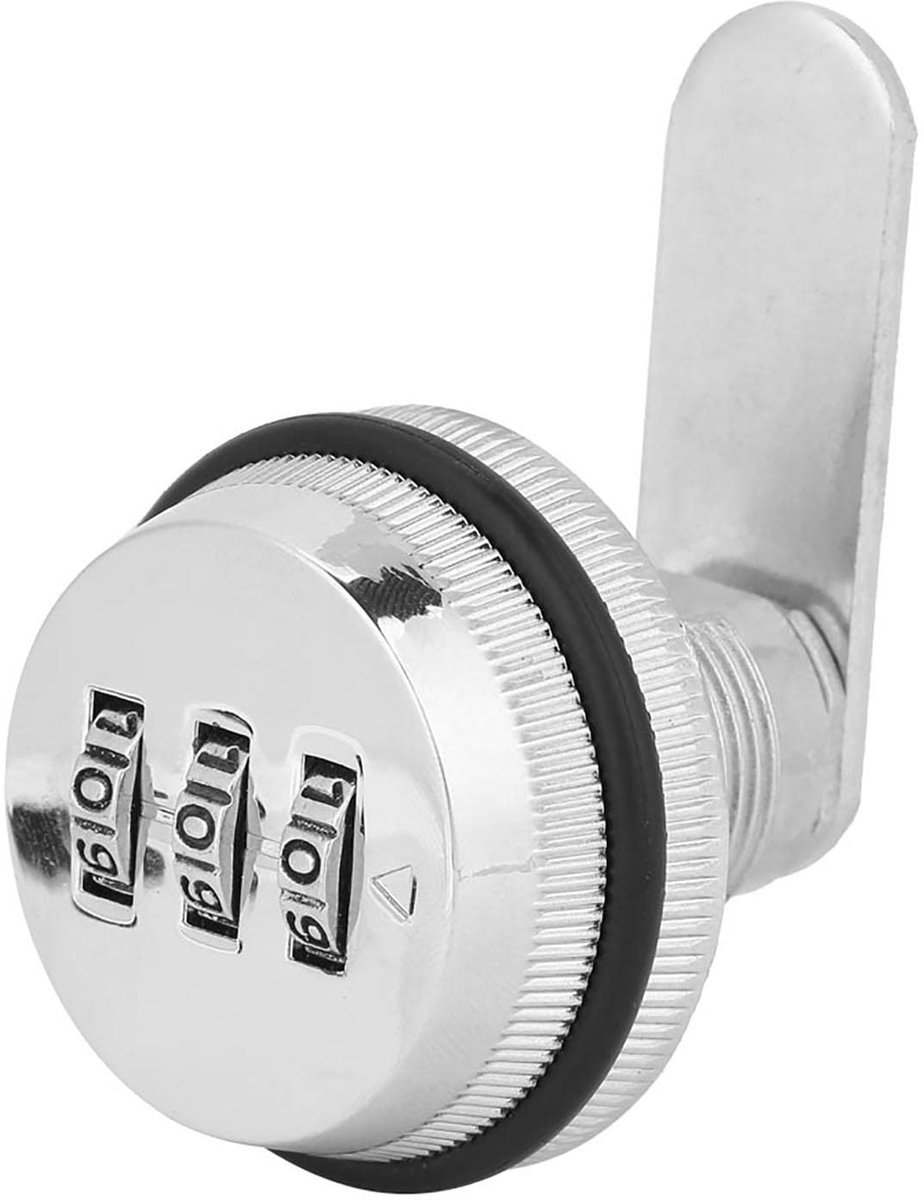 SolidKeus - Combinatie-camlock met 3-cijferig Wachtwoord voor Laden en Kluisjes