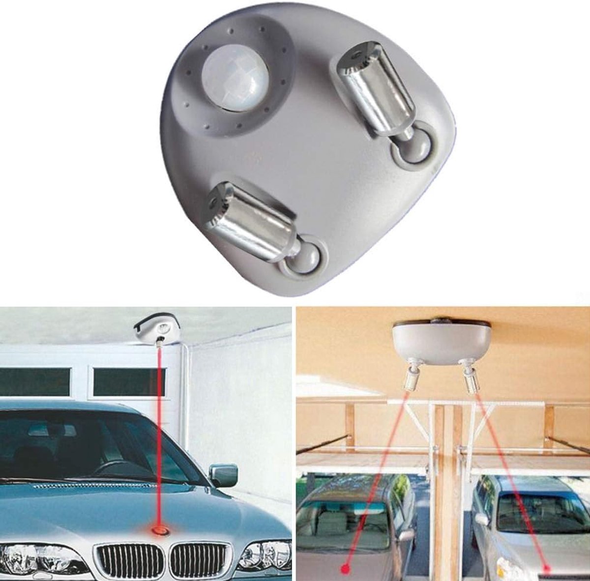 Parkeersensor positionering garage auto geleiding carport inductie universele infrarood plafondlocatie ABS omgekeerde hulp verstelbaar dubbel uiteinde (EU)