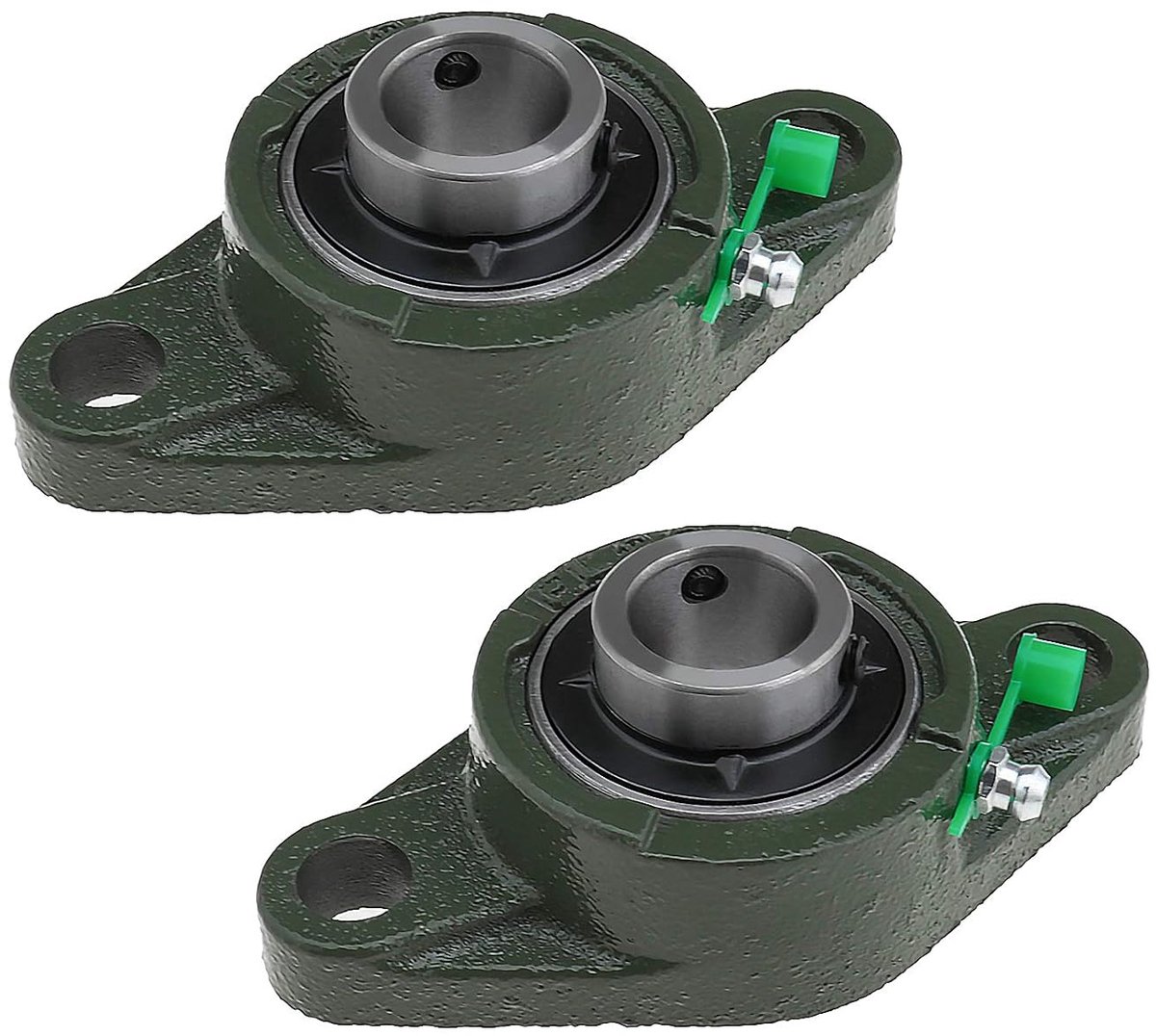 2 Stks UCFL205 25MM/1 Inch 2 Bouten Buitensferische Rhombic Flens Kussen Blok Lagers Zelf Uitlijnen met Nozzle Fitting voor Transportsystemen