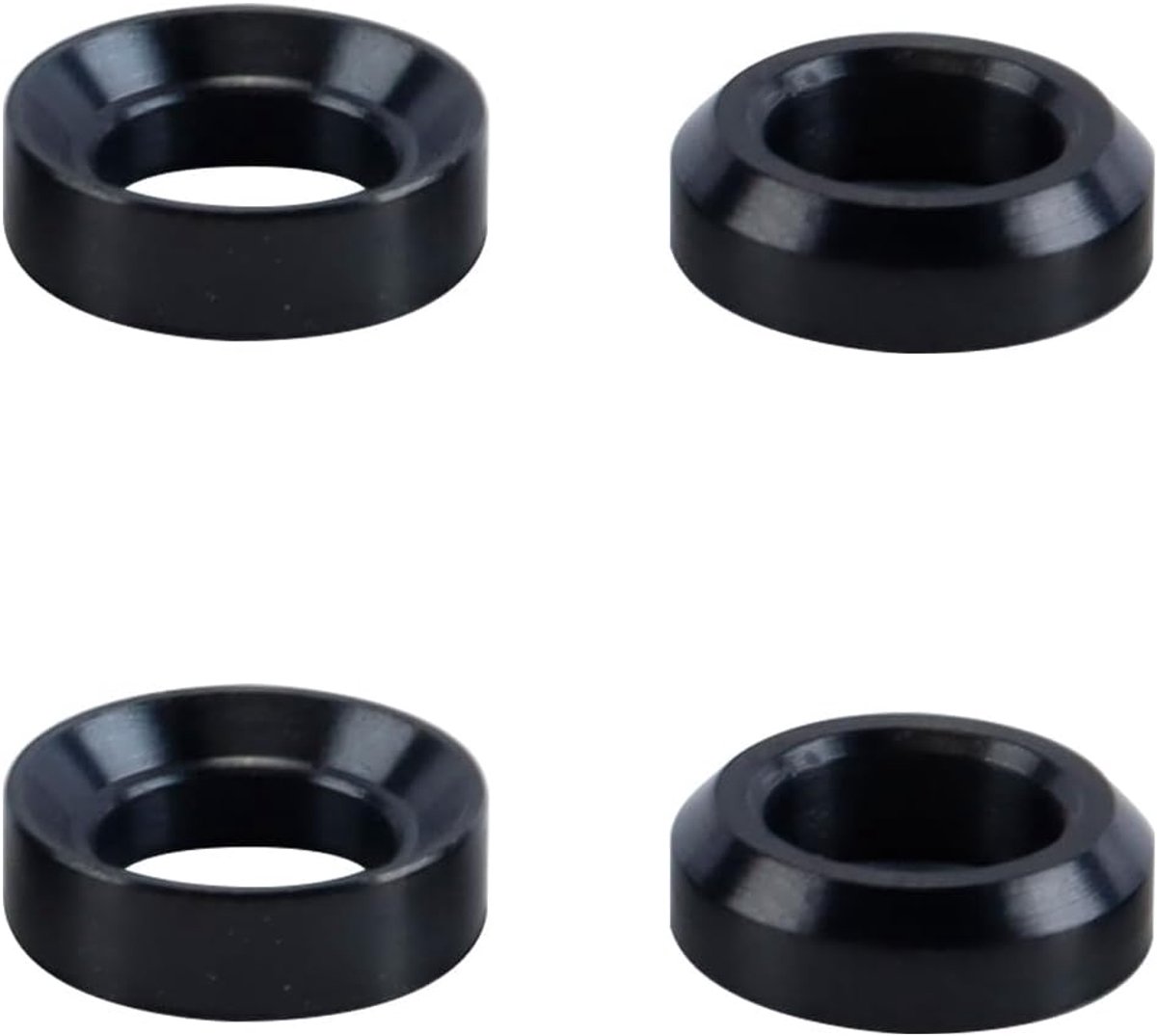2 sets remboutringen afstandhouders M6 titanium voor mountainbike fietsremklauw vaste schroeven concaaf convex balansschijf