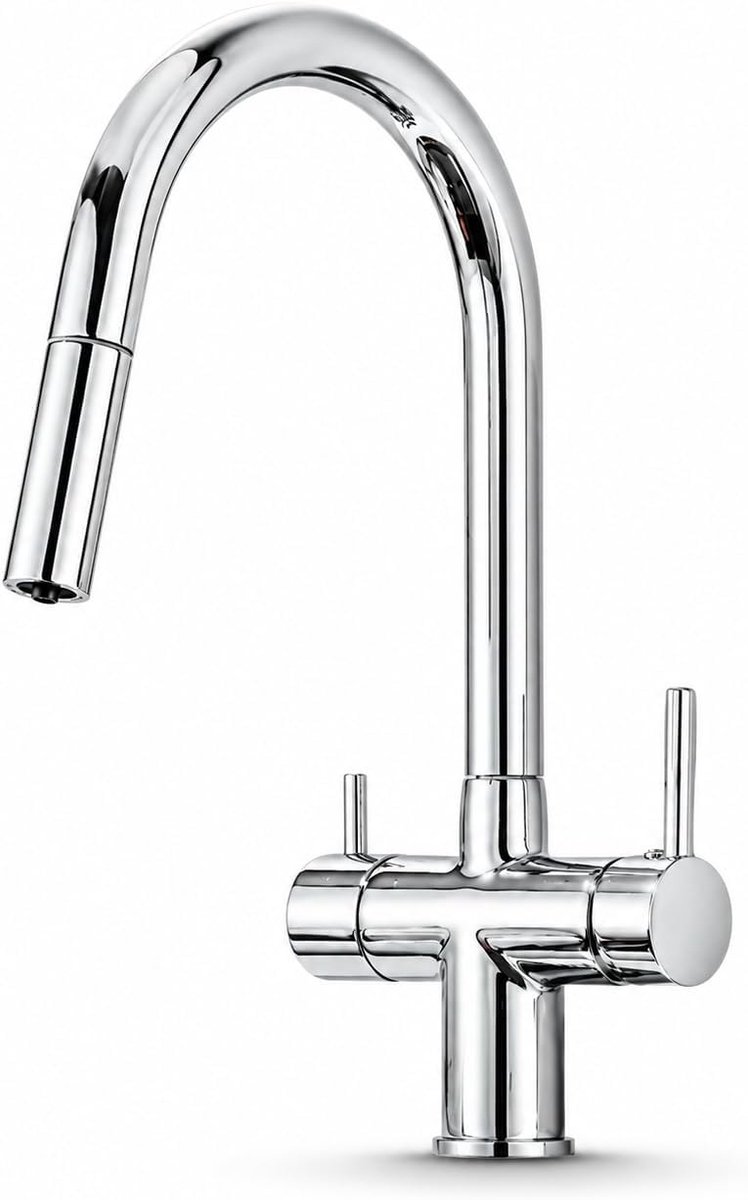 3-weg waterfilter met extra waterfilteruitloop met uittrekbare afneembare uitloop met PZH-test