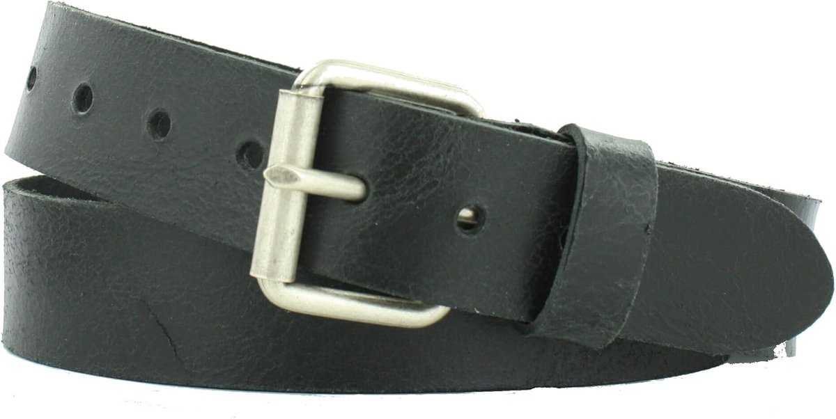 Broekriem Mannen 4cm | Splitleer Geschuurd | Kleur: Bruin | Riemmaat: 115 (totale lengte: 130cm) | 100% Echt Leer | Nikkelvrije gesp